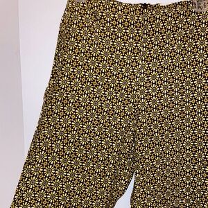 70s daisy pattern pants